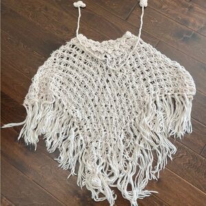 Say What? Soft Pink Knit Poncho